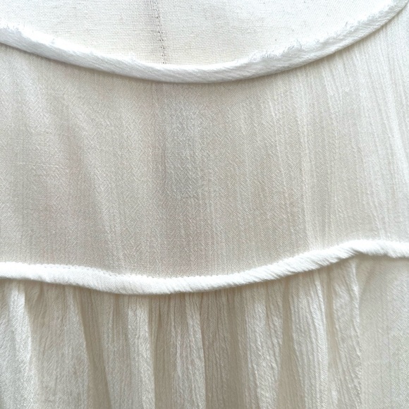 Free People XS EUC Oversized Crinkle-Wrinkle Dolman Sleeve Button Front Blouse - Picture 7 of 11